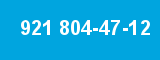 921 804-47-12 921 804-47-12